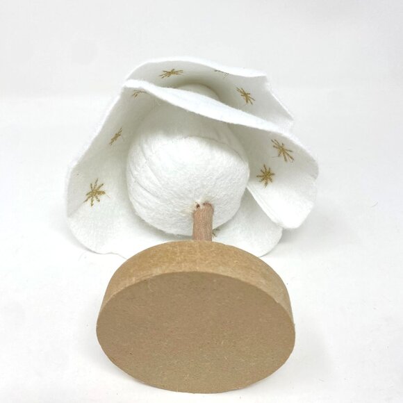 Target 12" Christmas Three Layered Round Felt Tree Decor White - Wondershop™ - Picture 7 of 7